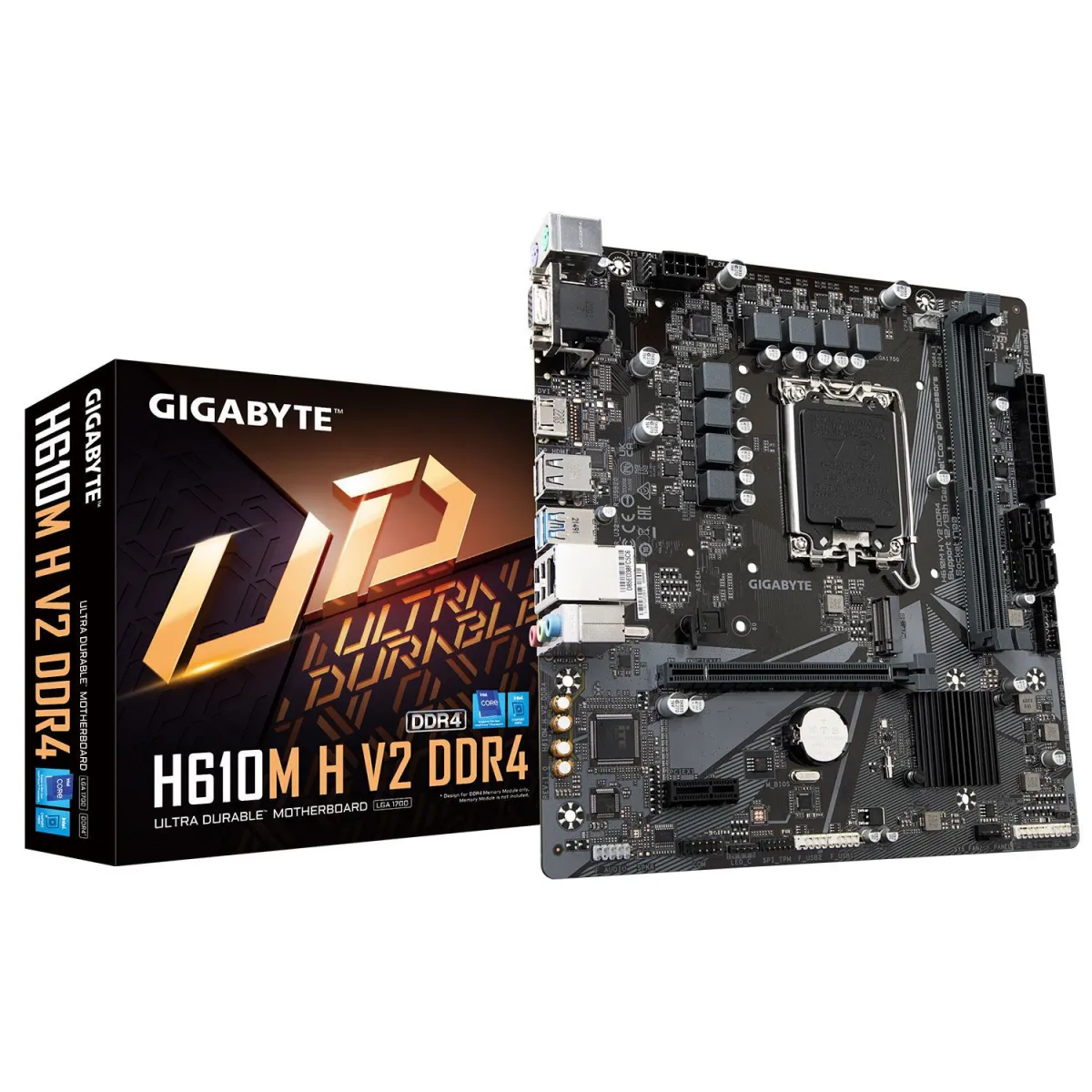 Gigabyte Motherboard H610M H V2 DDR4 (H610/1700/DDR4)