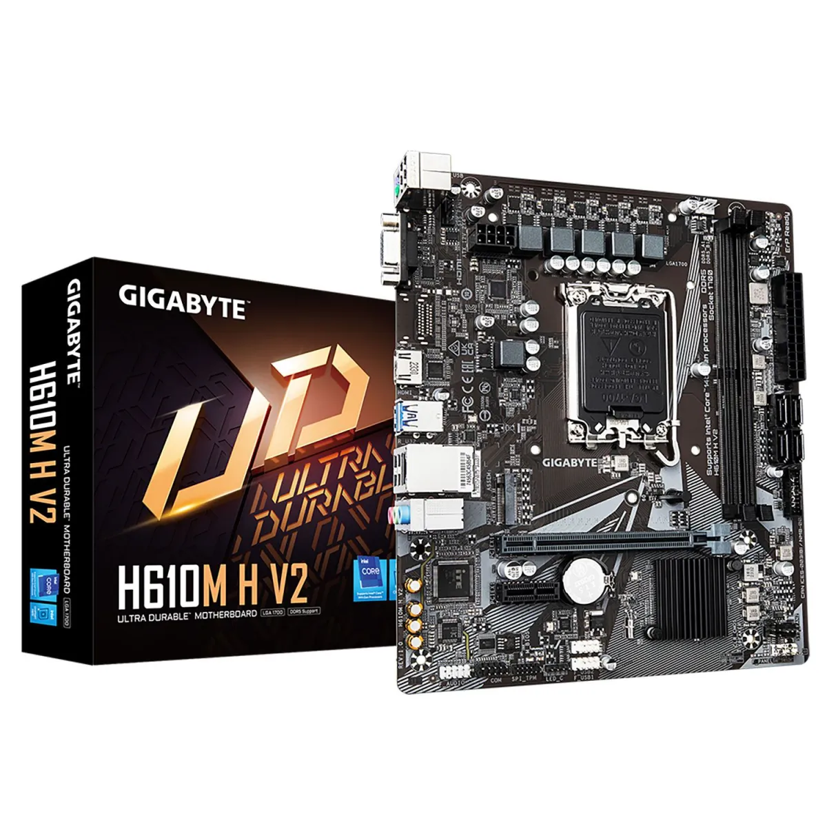 Gigabyte Motherboard H610M H V2 (H610/1700/DDR5)