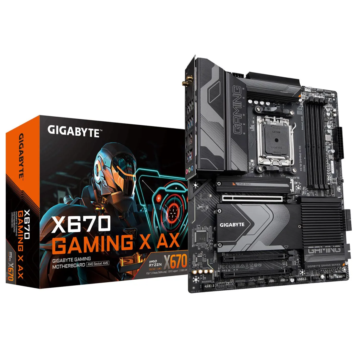 Gigabyte Motherboard X670 GAMING X AX (X670/AM5/DDR5)