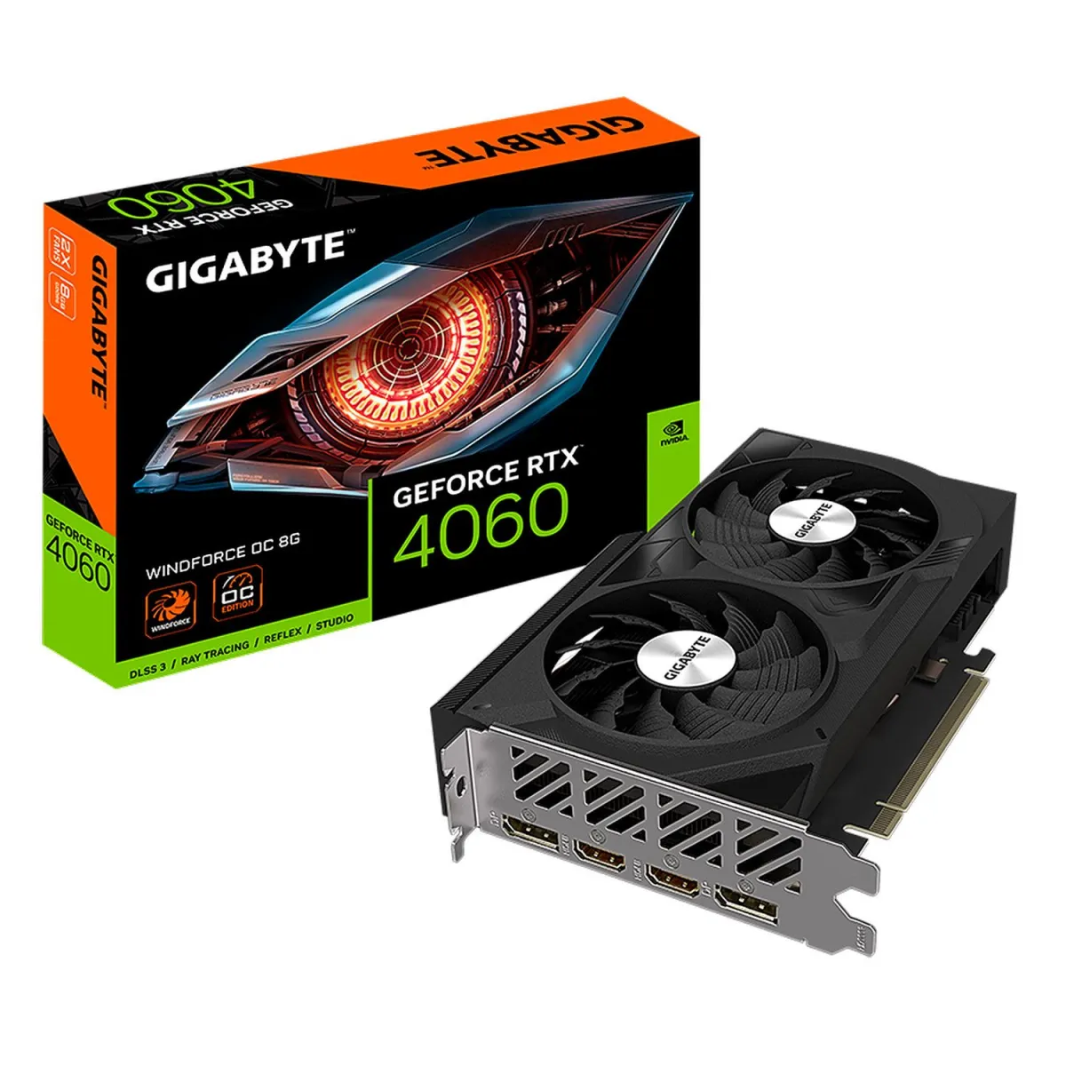 Gigabyte VGA GeForce RTX RTX 4060 Windforce OC 8 GB