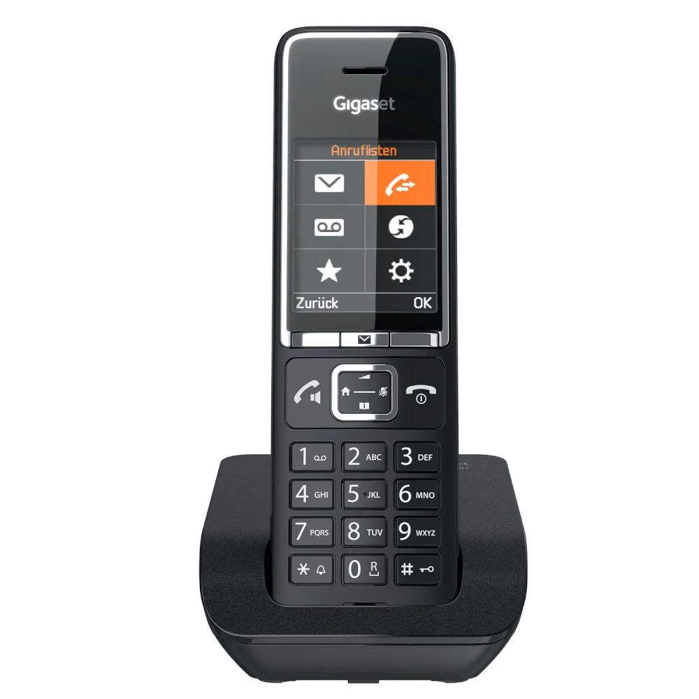 Gigaset Ασύρματο Τηλέφωνο Gigaset Comfort 550 Μαύρο