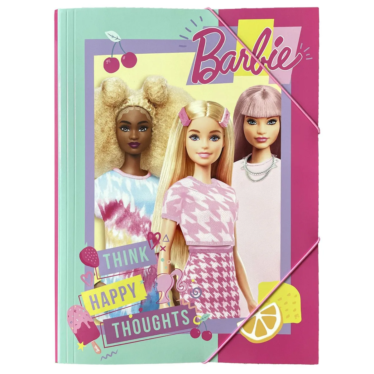 Gim Φάκελος με Αυτιά και Λάστιχο Α4 Barbie