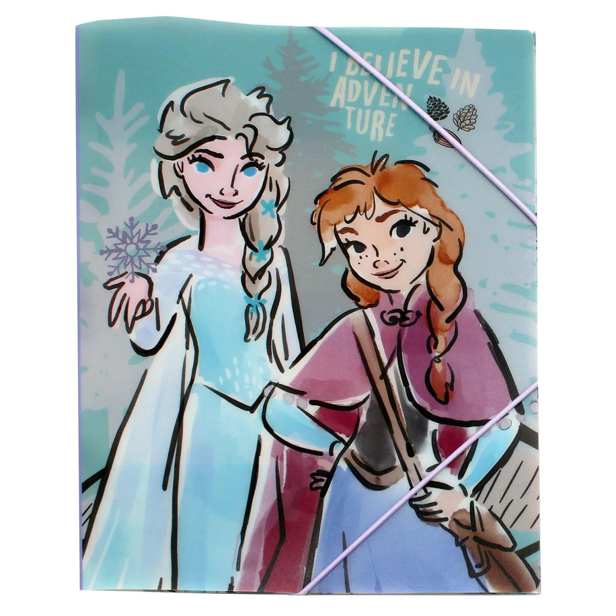 Gim Φάκελος με Αυτιά και Λάστιχο Α4 Frozen
