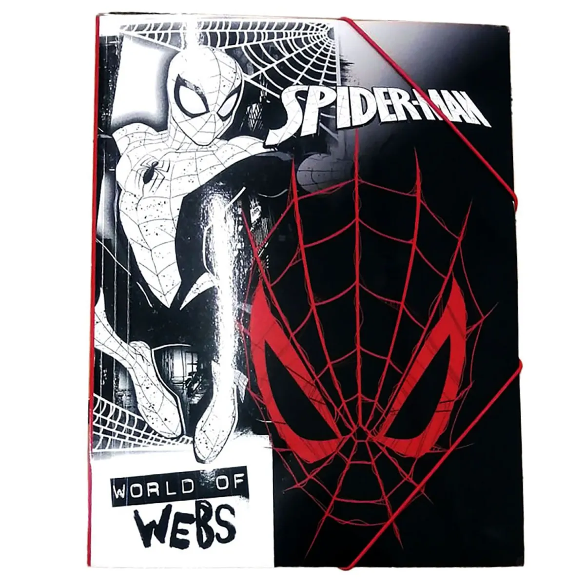 Gim Φάκελος με Αυτιά και Λάστιχο Α4 Spiderman World Of Webs