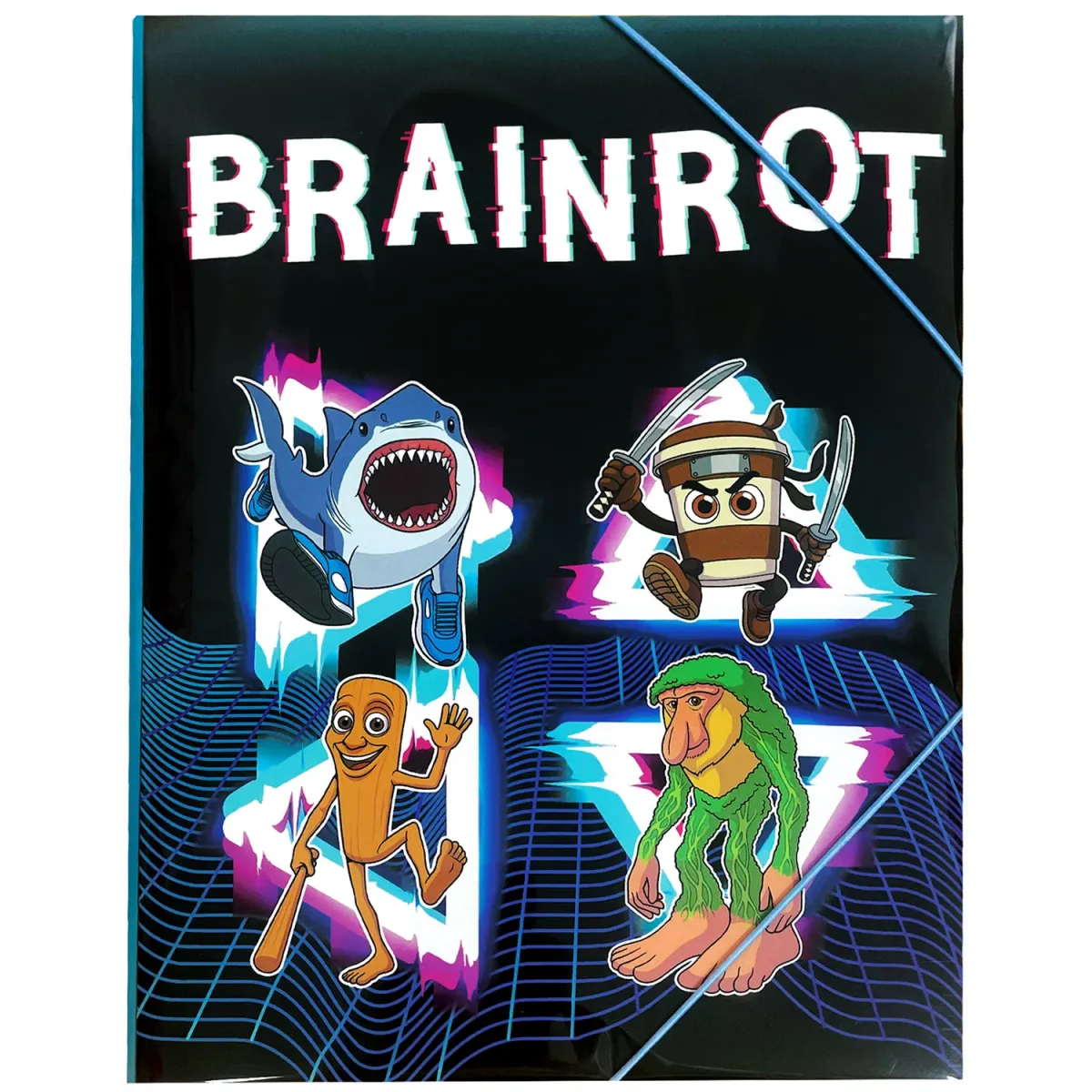 Gim Φάκελος με Αυτιά και Λάστιχο Α4 Toikido Brainrot