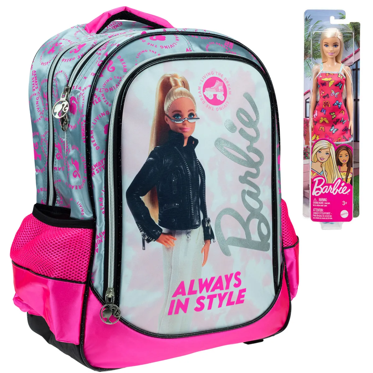 Gim Τσάντα Σχολική Barbie Trend & Δώρο