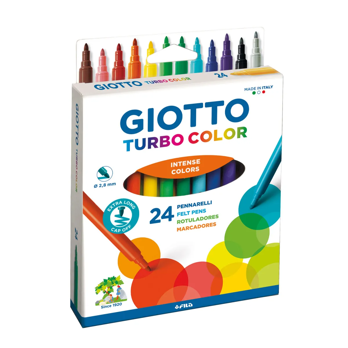 Giotto Μαρκαδόροι Ζωγραφικής Λεπτοί 24τεμ.