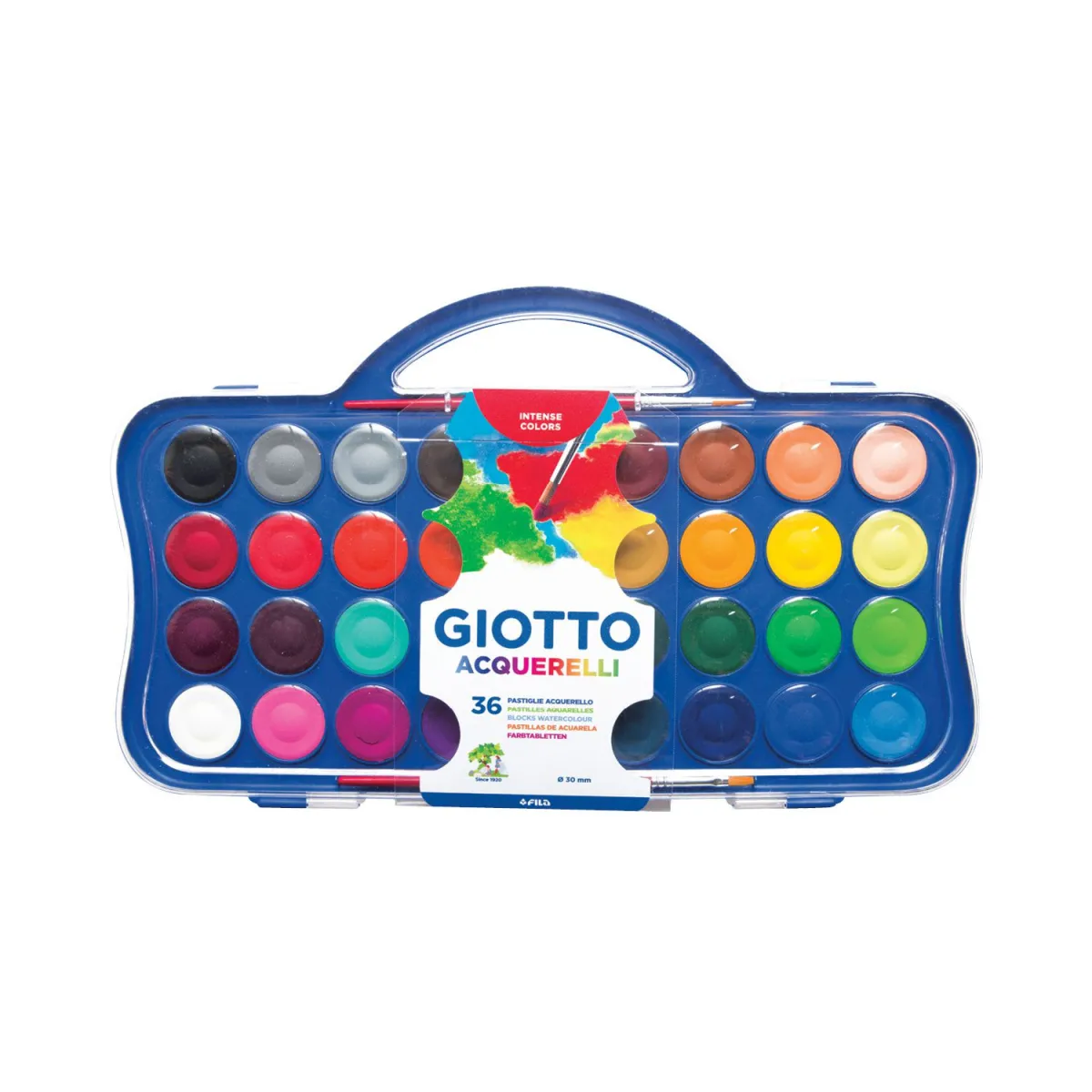 Giotto Νερομπογιές 36τεμ. και Πινέλο