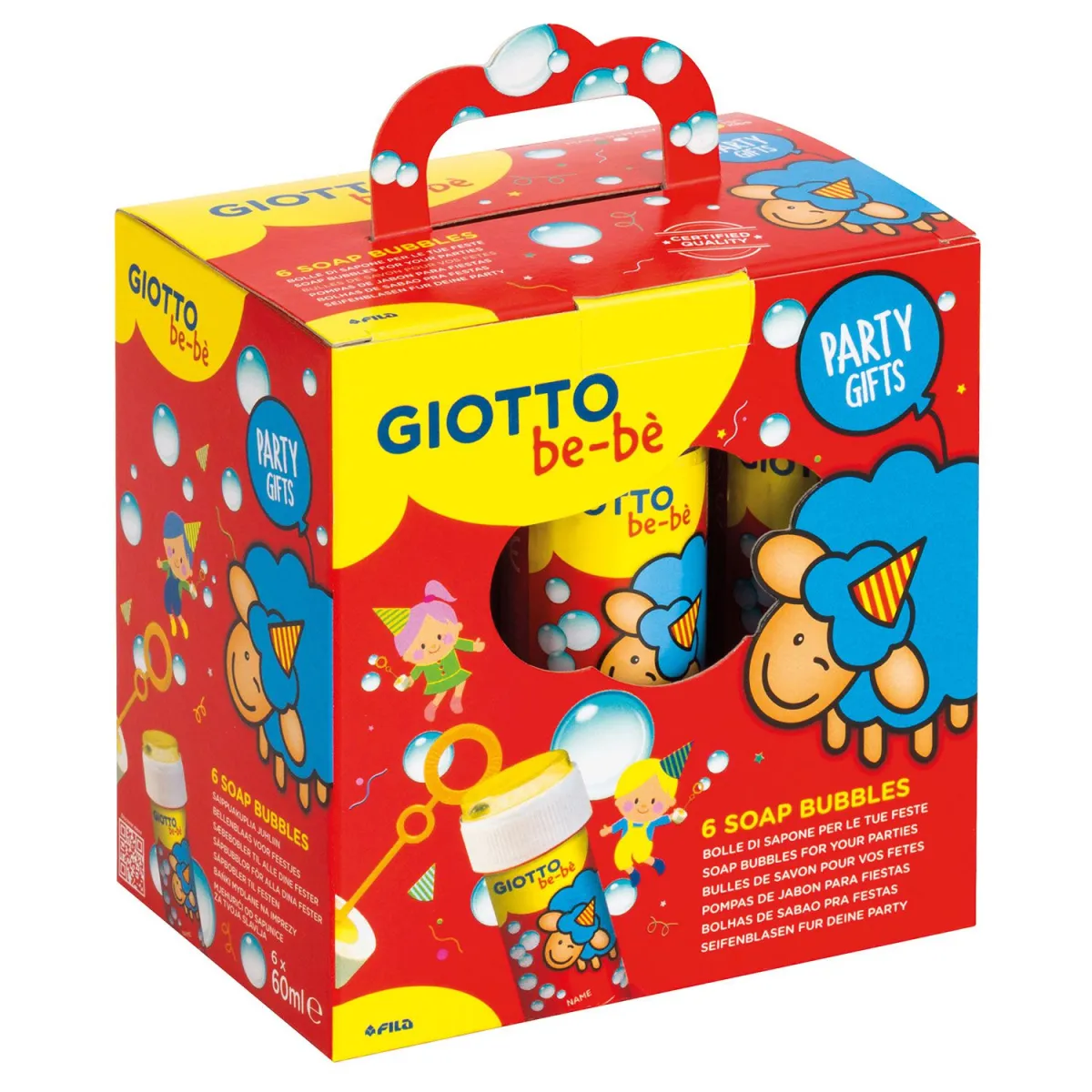 Giotto Σαπουνόφουσκες Για Πάρτυ Be-Be 6*60ml