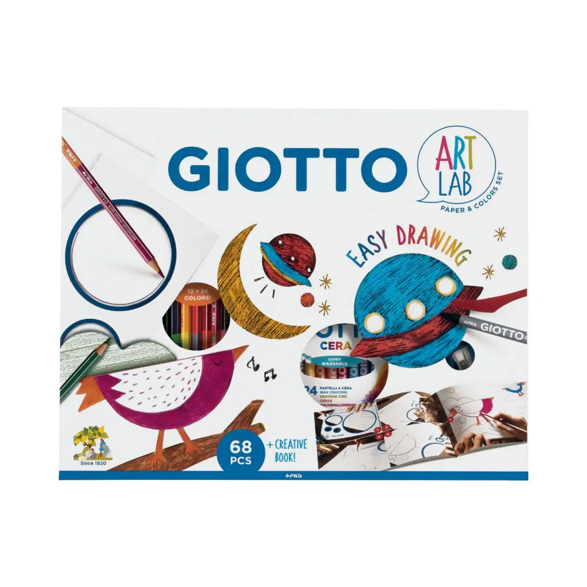 Giotto Εργαστήριο Ζωγραφικής Easy Drawing 68τεμ.