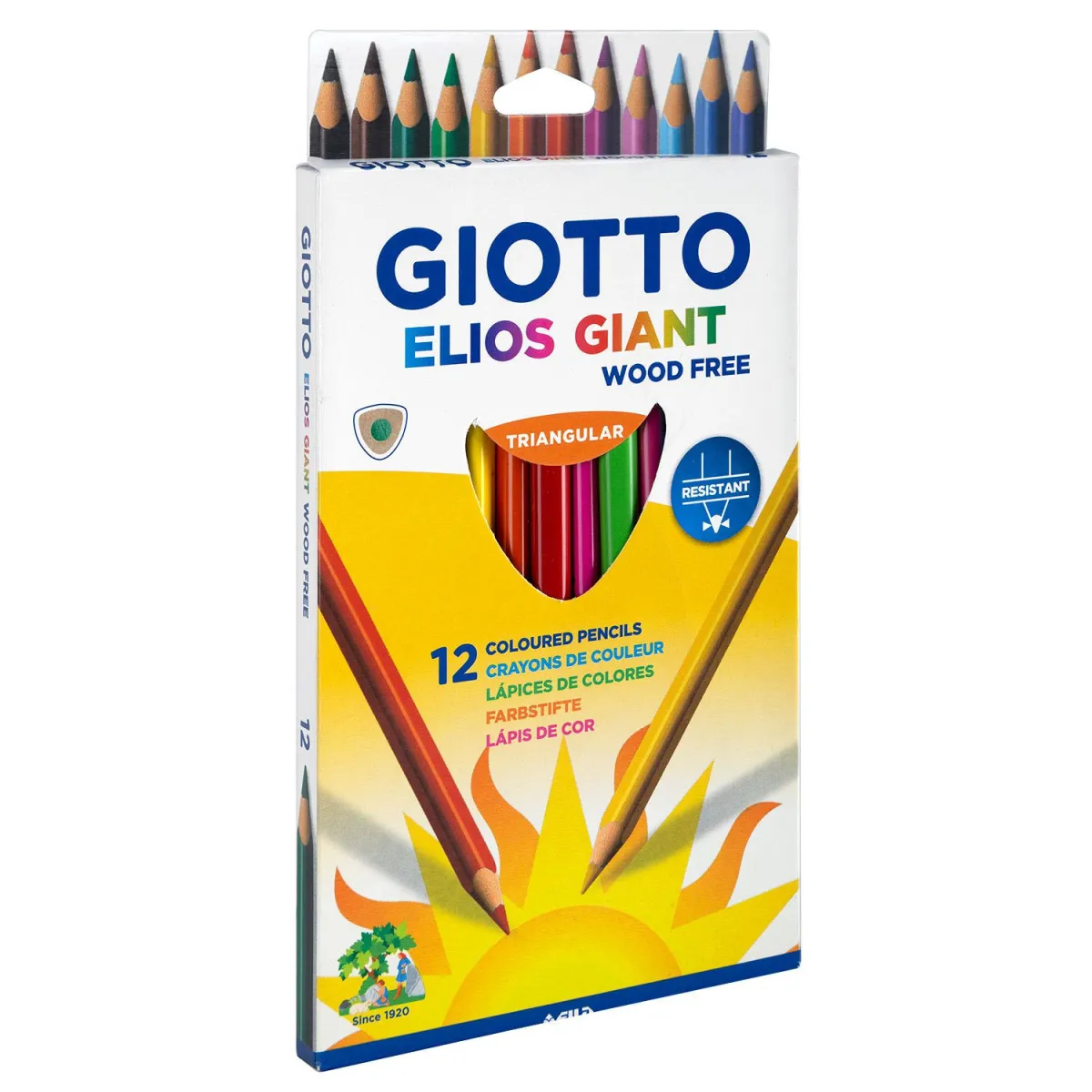 Giotto Ξυλομπογιές Elios Giant 12τεμ.
