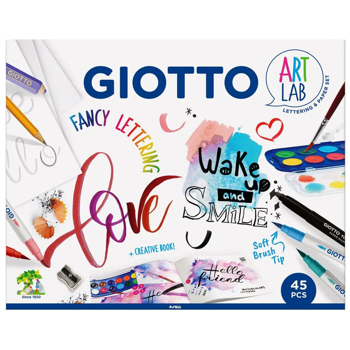 Giotto Εργαστήριο Ζωγραφικής Fancy Lettering 45τεμ.