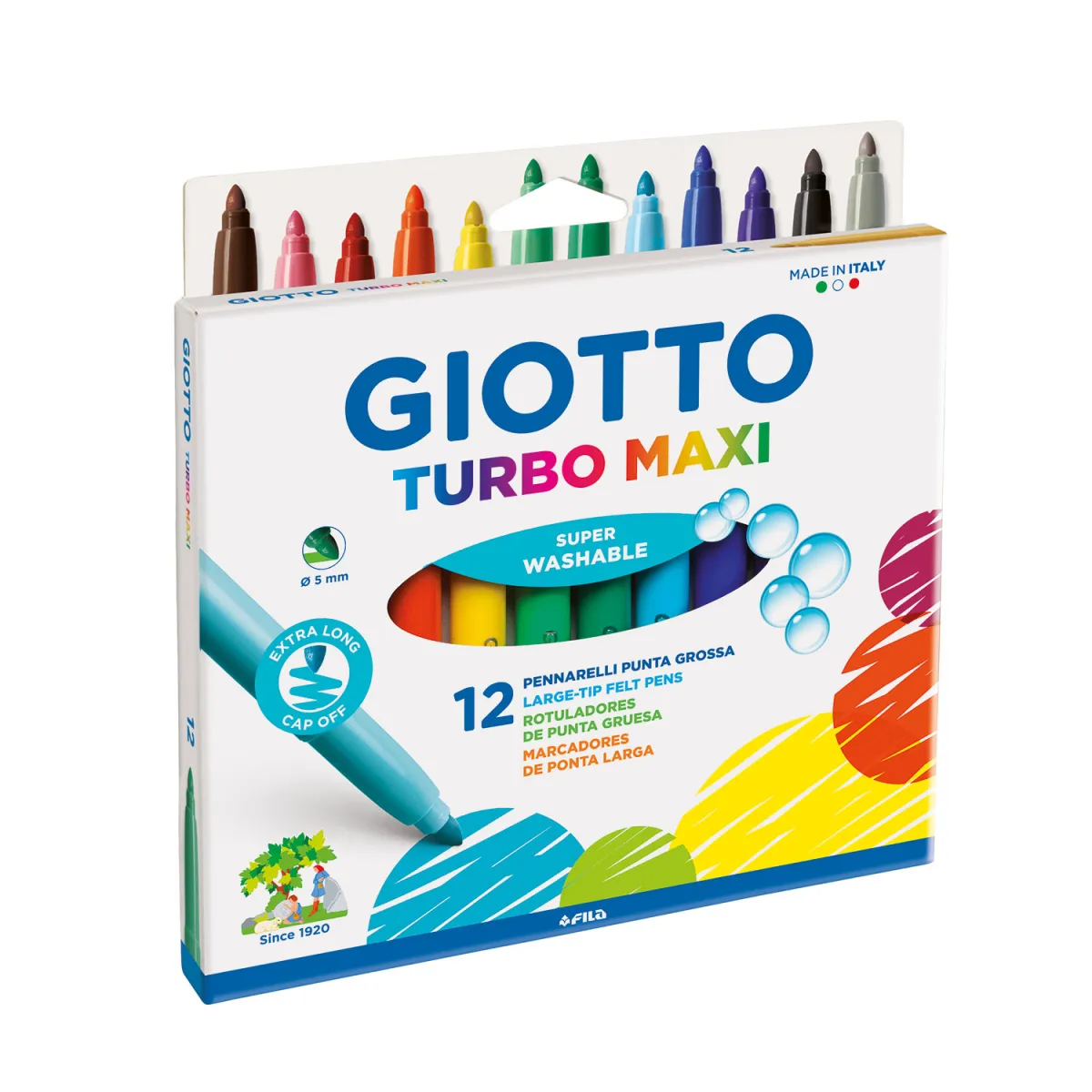 Giotto Μαρκαδόροι Ζωγραφικής Turbo Maxi 12τεμ.