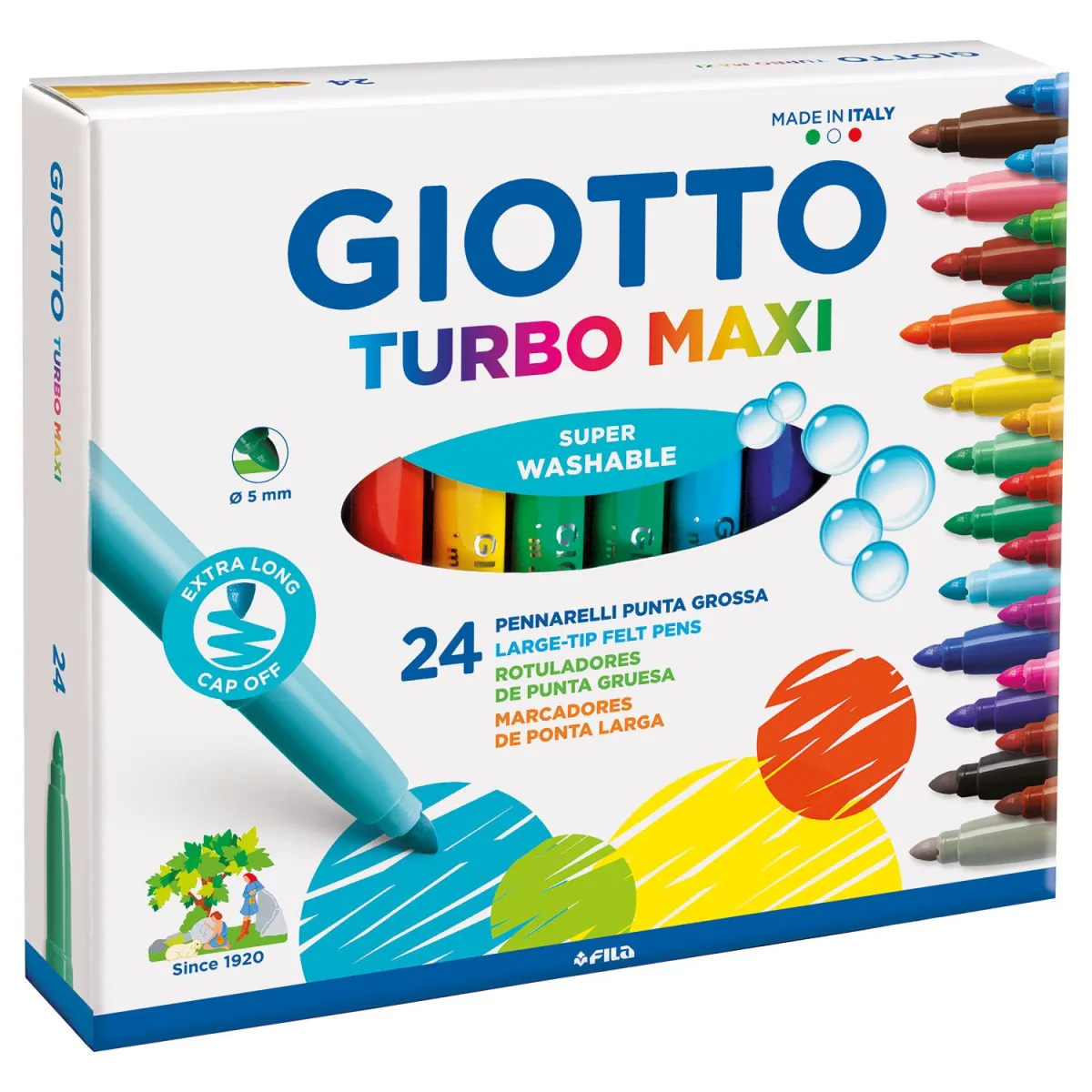 Giotto Μαρκαδόροι Ζωγραφικής Turbo Maxi 24τεμ.