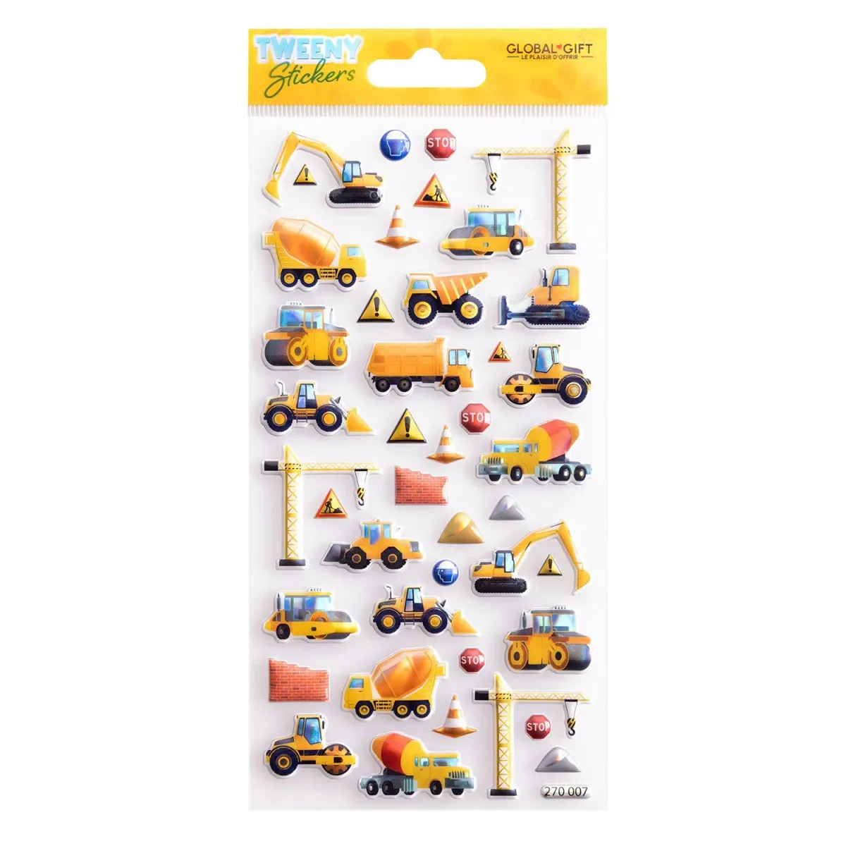 Global Gift Αυτοκόλλητα Tweeny Vehicles 1 Φύλλο