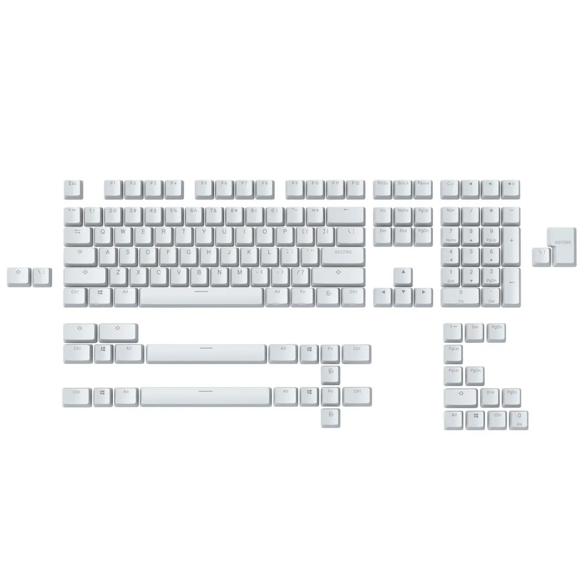 Glorious Keycaps Mechanical White