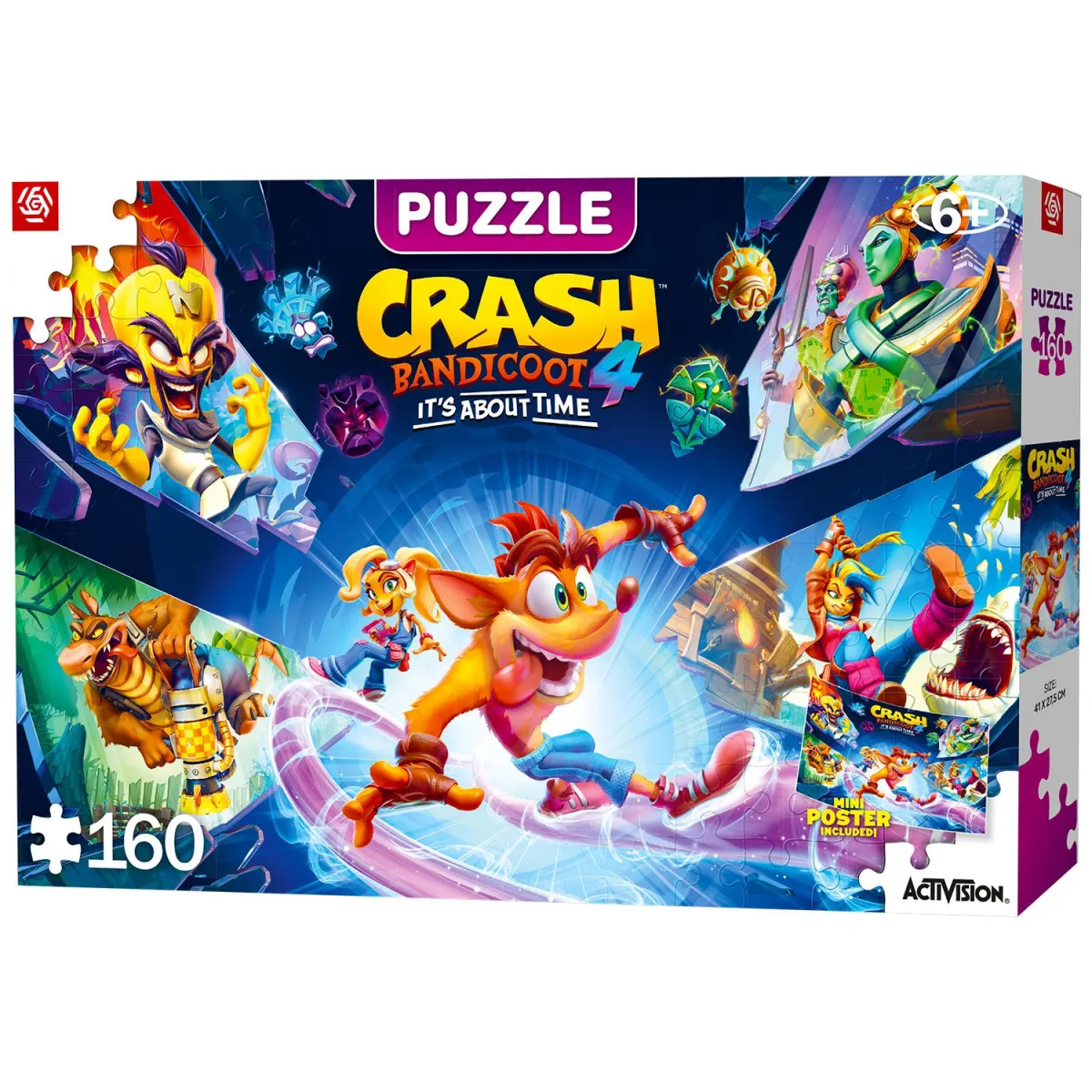 Good Loot Kids:Crash Bandicoot 4:It's About Time Puzzles 160 pcs
