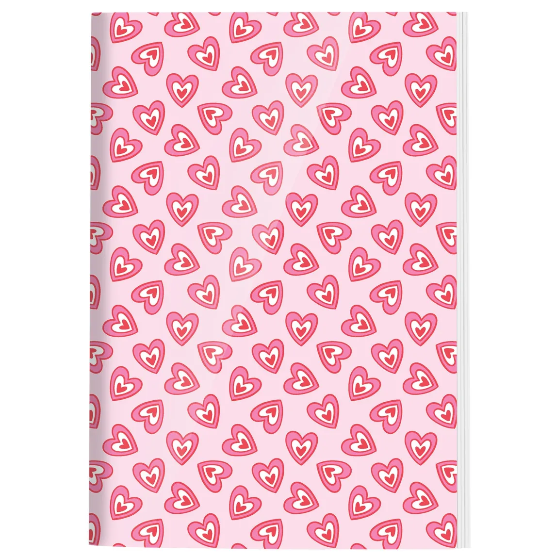 Goomby Τετράδιο Ριγέ A4 Retro Hearts 40 Φύλλων