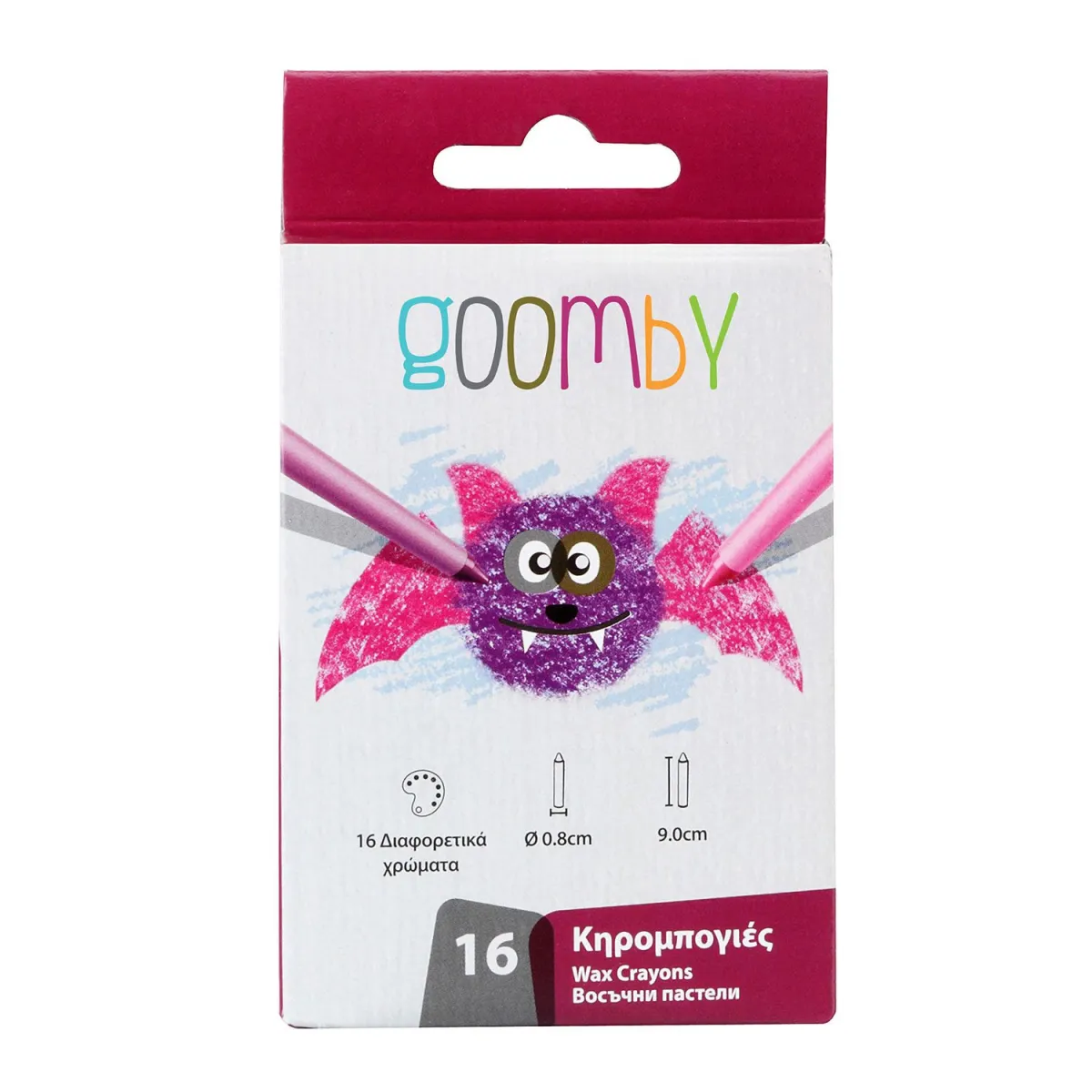 Goomby Κηρομπογιές Crayons 16τεμ.