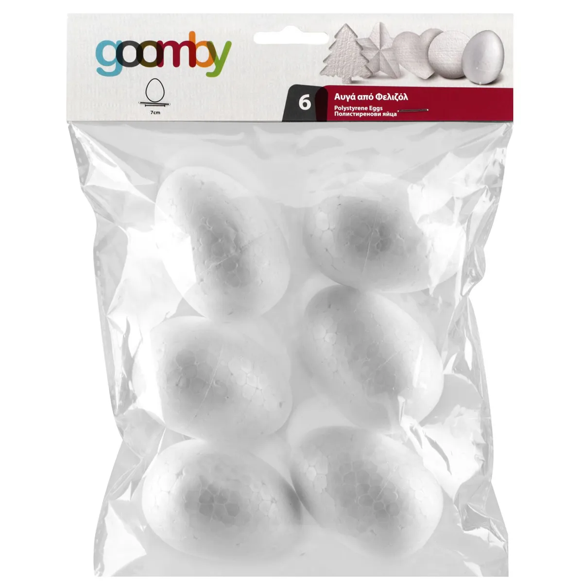 Goomby Αυγά Foam 7 cm 6 τεμ