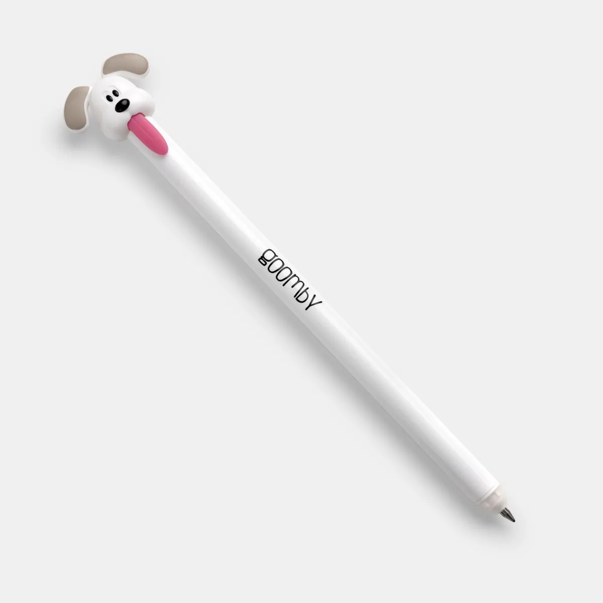 Goomby Στυλό Gel Erasable Pull Tongue Dog White