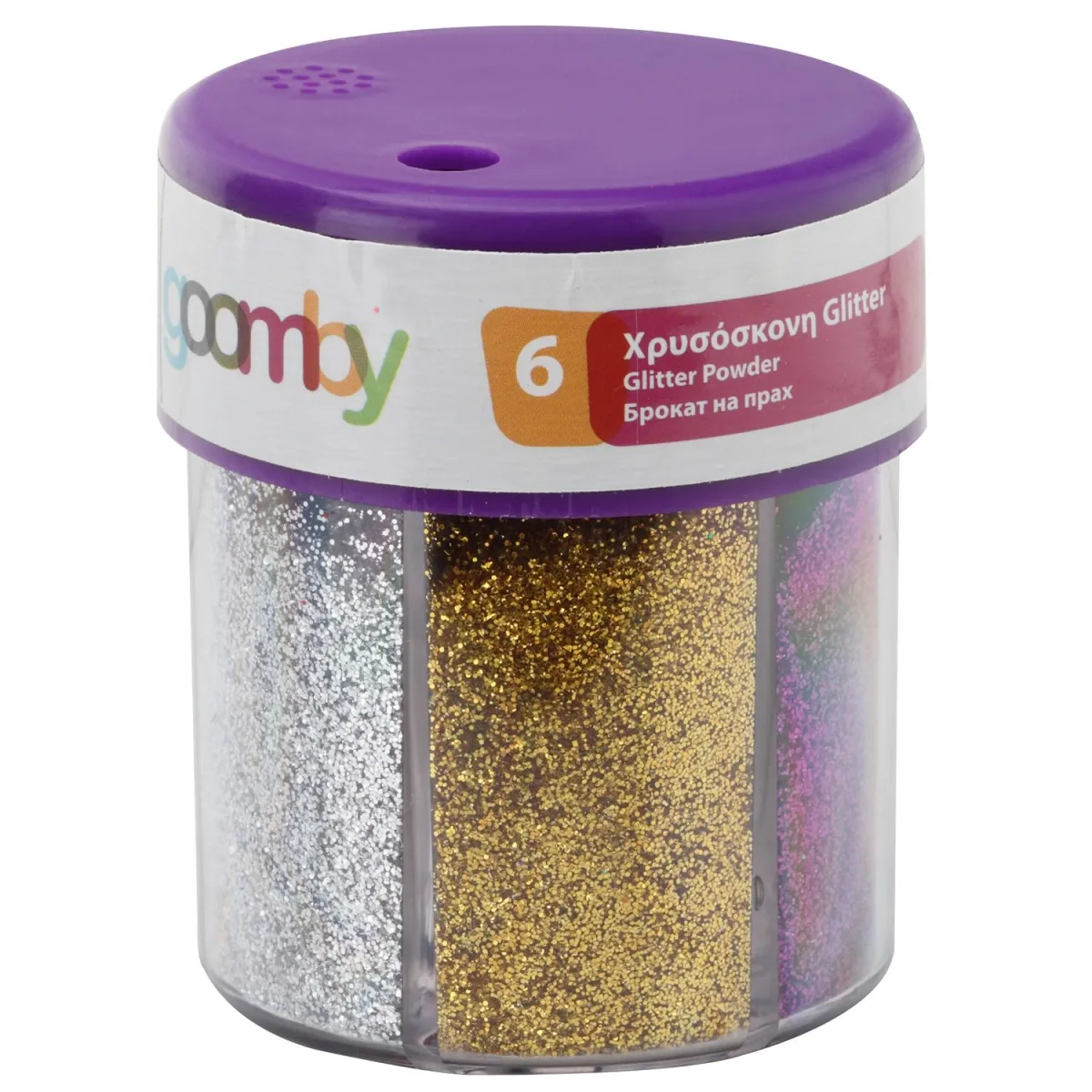 Goomby Χρυσόσκονη Glitter 6x13.3gr