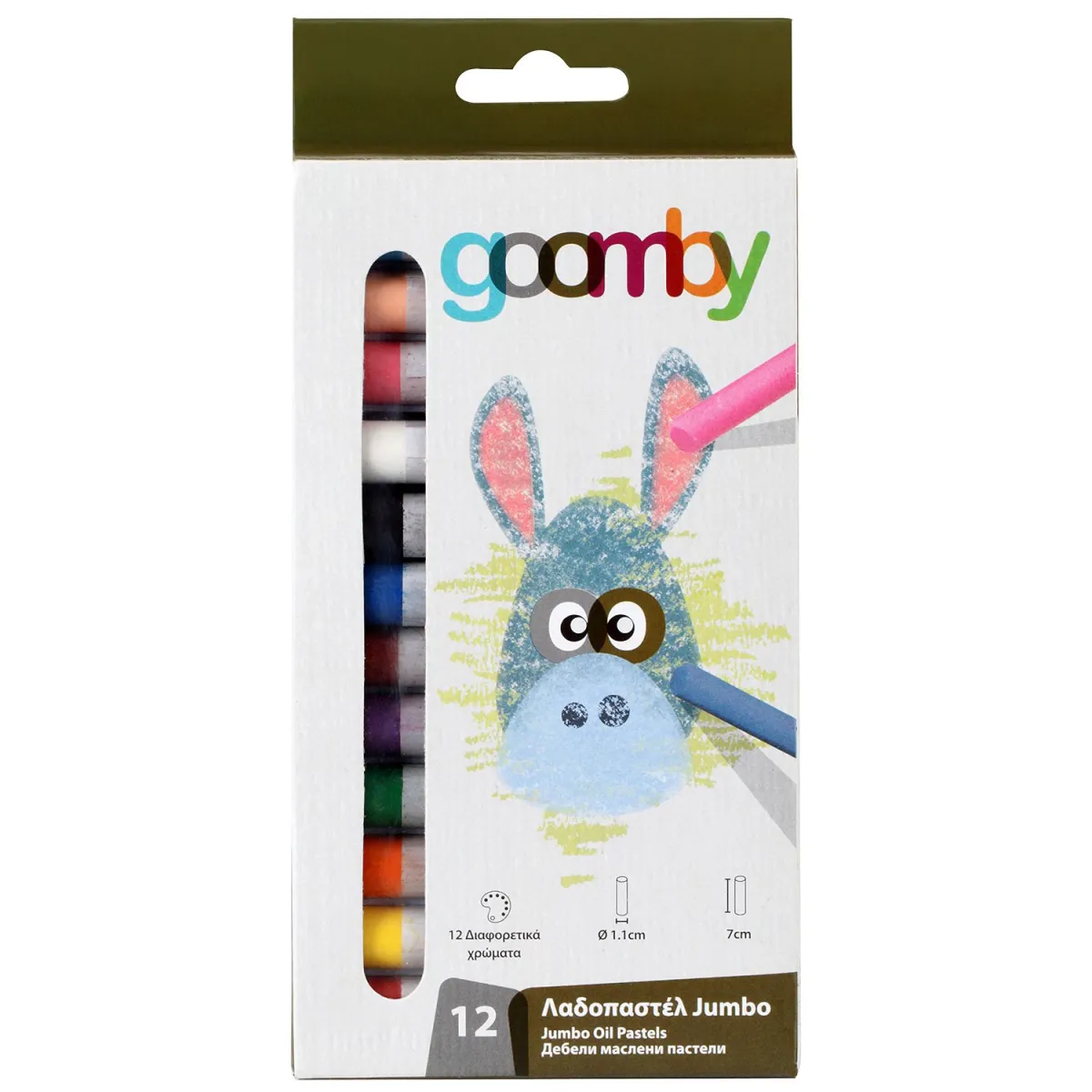 Goomby Λαδοπαστέλ Jumbo 12τεμ.