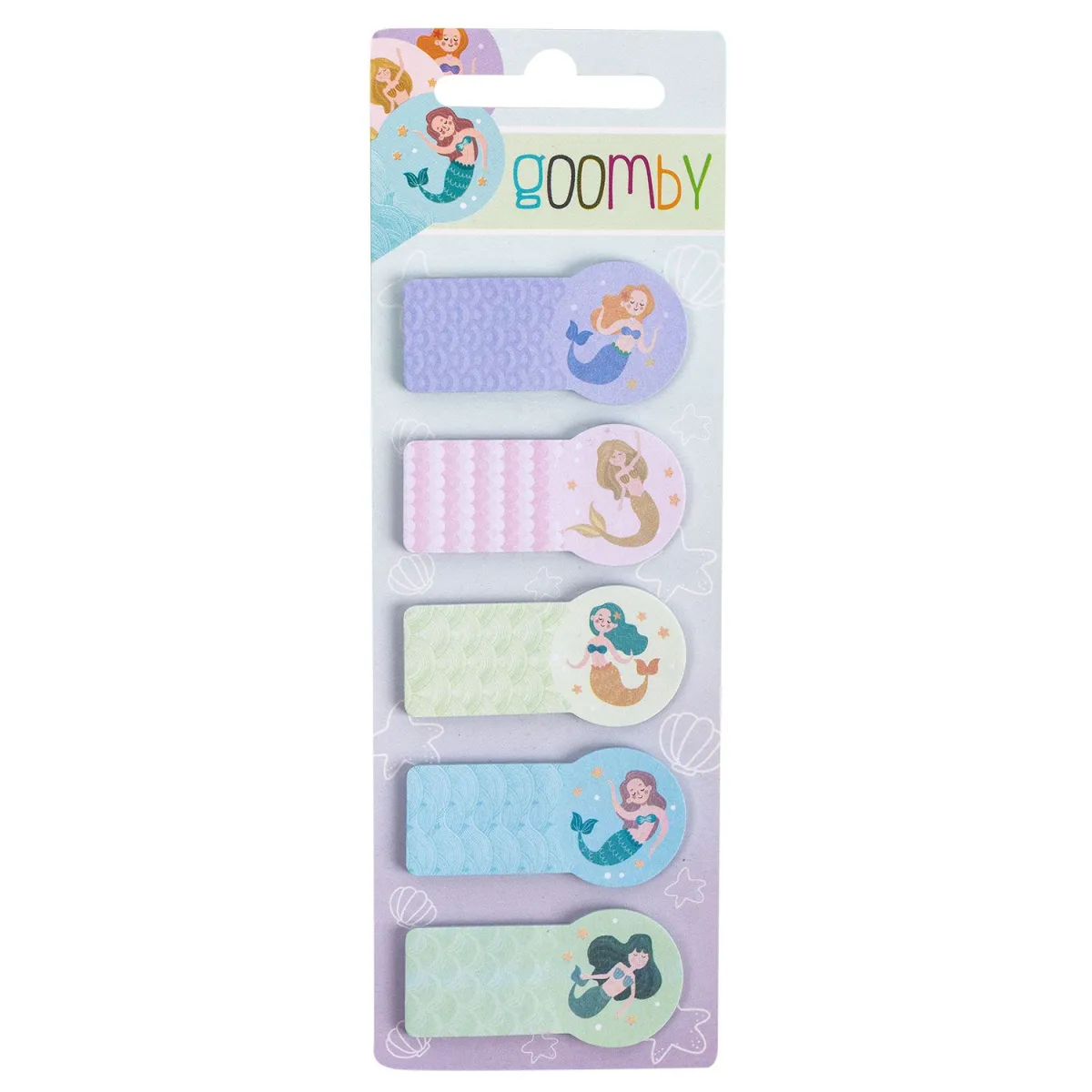 Goomby Σελιδοδείκτες Pastel Mermaids 5τεμ.