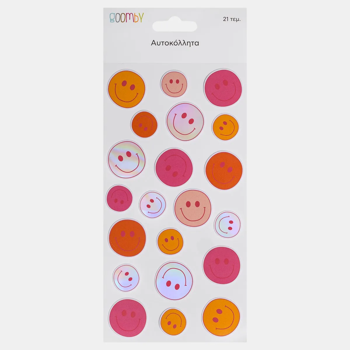 Goomby Αυτοκόλλητα  Smiley Faces 21τεμ.