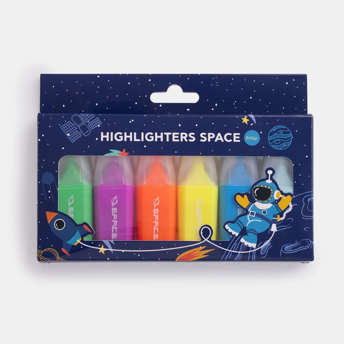 Goomby Μαρκαδόροι Υπογράμμισης Space 6τεμ.