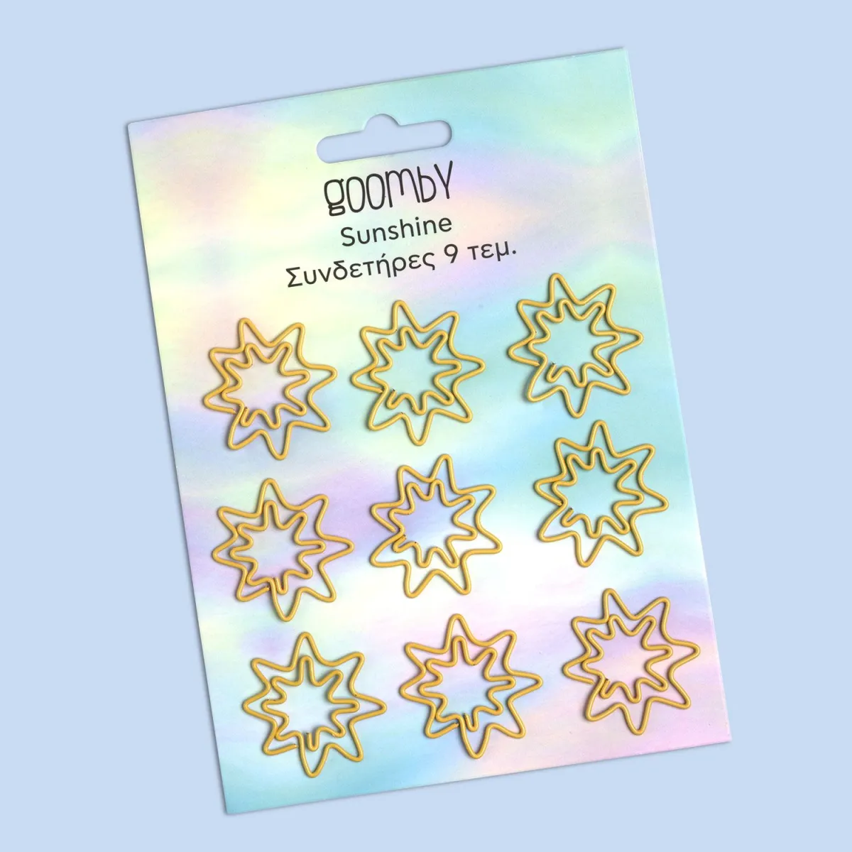 Goomby Συνδετήρες Sunshine 9 Τεμ.
