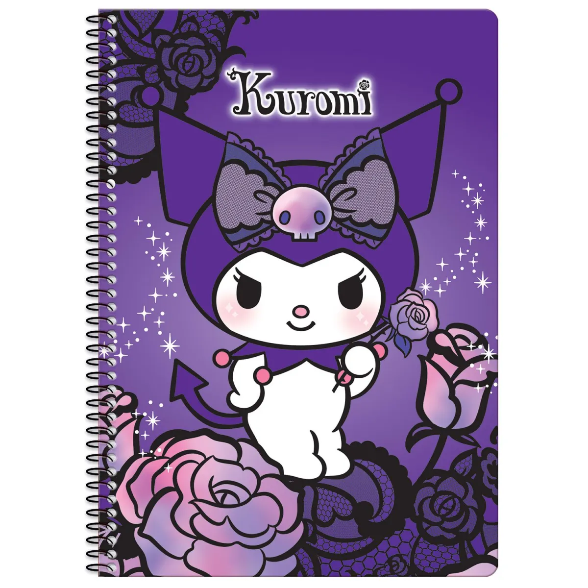 Graffiti Τετράδιο Σπιράλ 17x25/2Θ Kuromi 60 Φύλλων