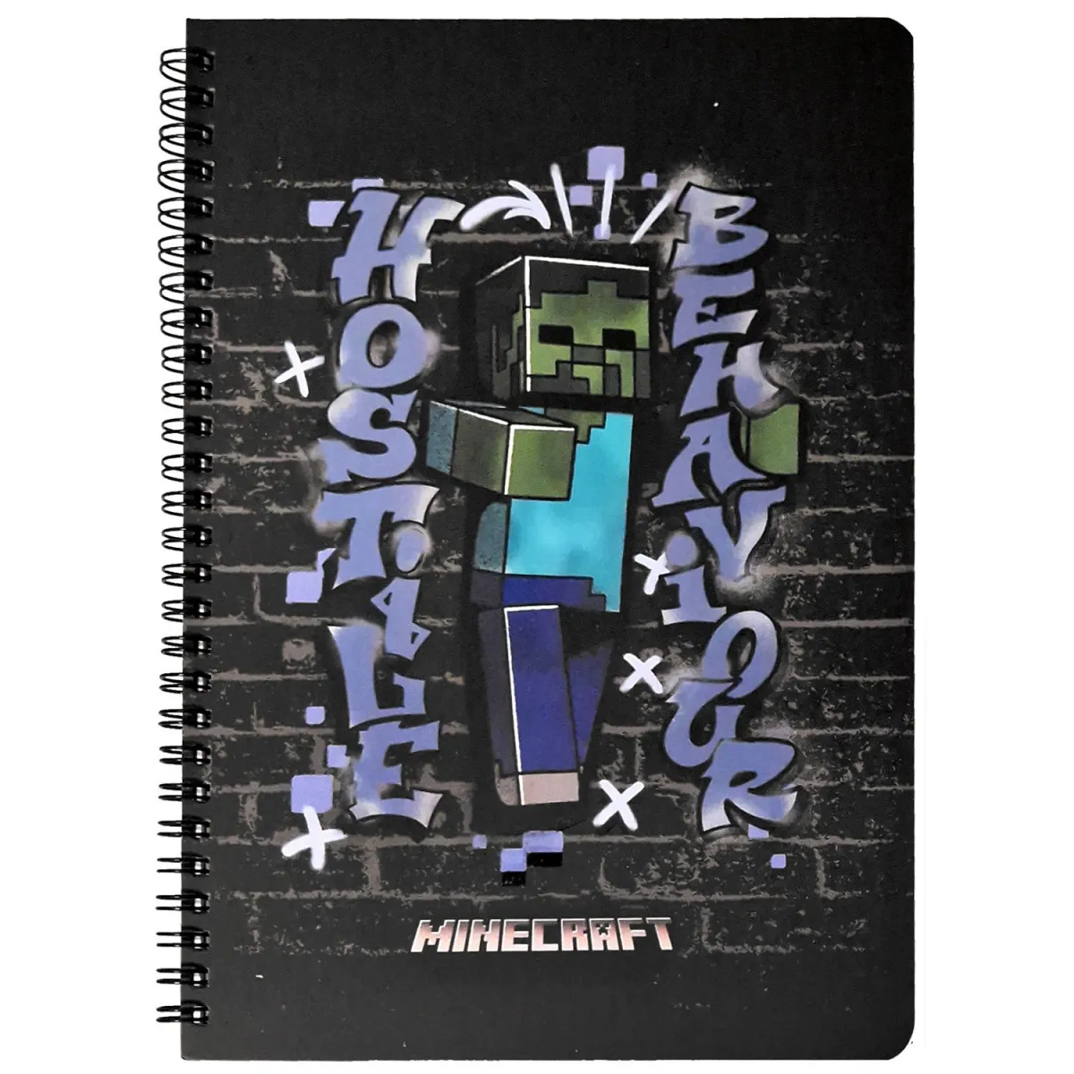 Graffiti Τετράδιο Σπιράλ 17x25/2Θ Minecraft 60 Φύλλων