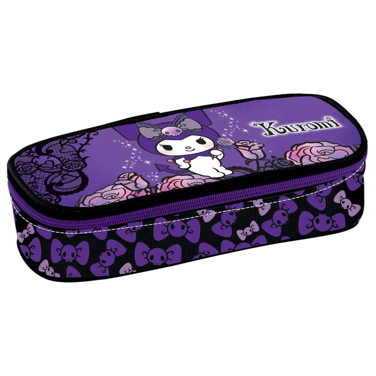 Graffiti Κασετίνα Οβάλ Kuromi Purple Laces