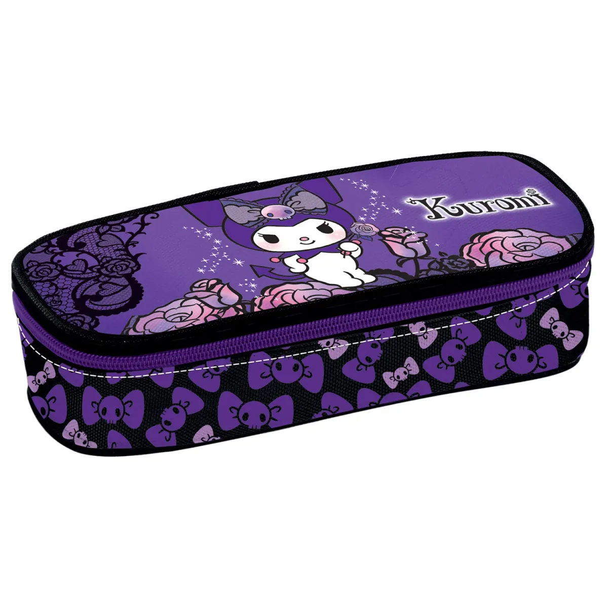 Graffiti Κασετίνα Οβάλ Kuromi Purple Laces