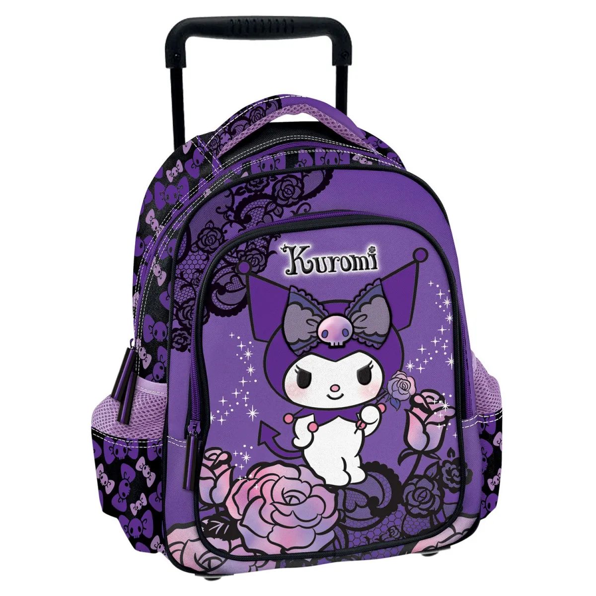 Graffiti Τσάντα Trolley Νηπιαγωγείου Kuromi Purple Laces