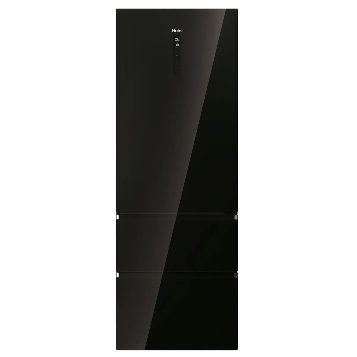 Haier HTW7720DNGB Ψυγειοκαταψύκτης Black Glass