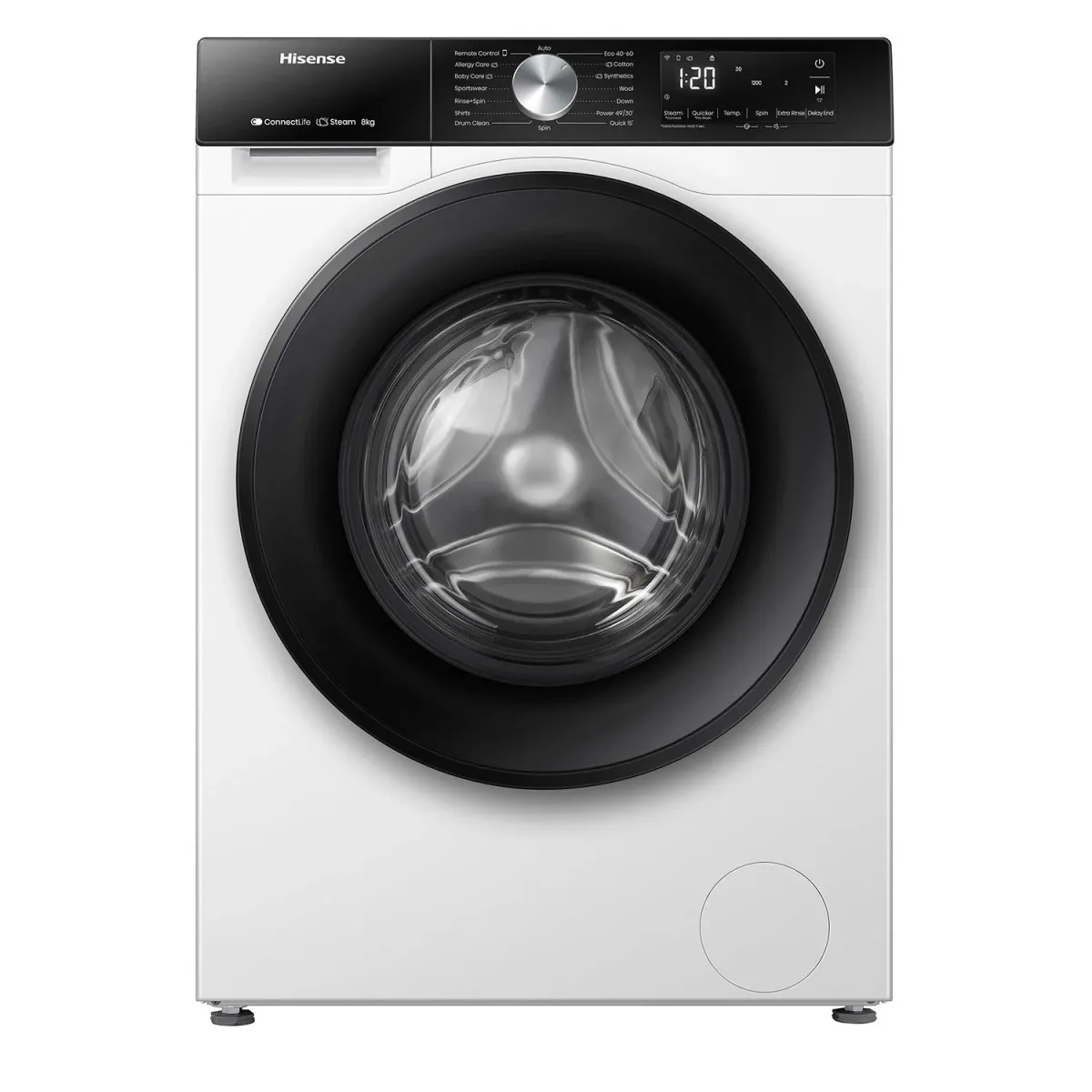 Hisense WF3S8043BW3 Πλυντήριο Ρούχων 8,00 kg
