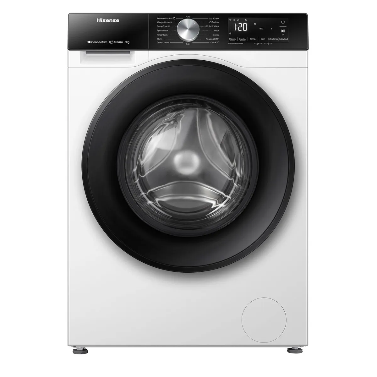 Hisense WF3S8043BW3 Πλυντήριο Ρούχων 8,00 kg