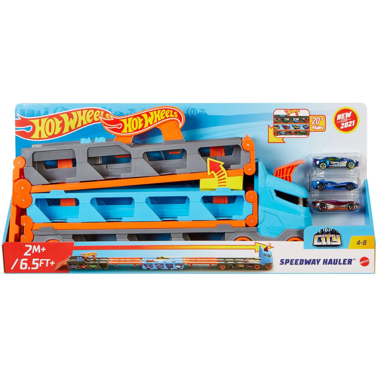 Hot Wheels Νταλίκα - Πίστα 2 σε 1