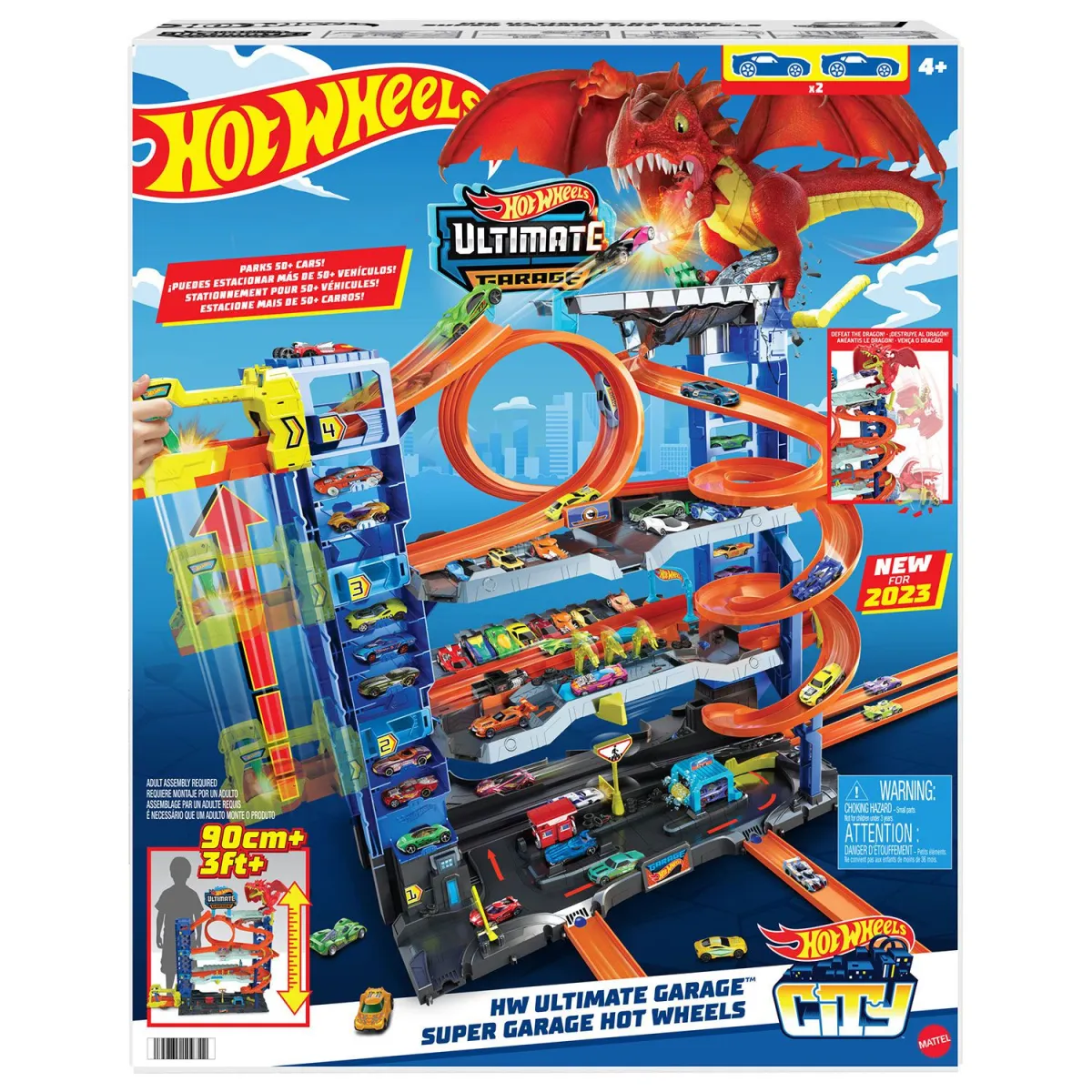 Hot Wheels City Απόλυτο Γκαράζ Με Δράκο
