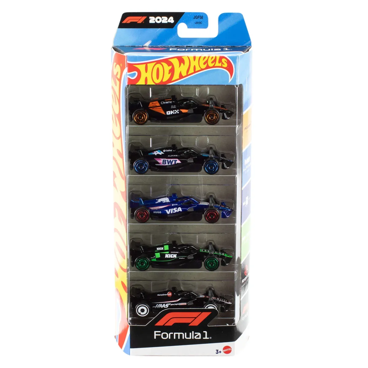 Hot Wheels Αυτοκίνητακια F1 - Σετ Των 5
