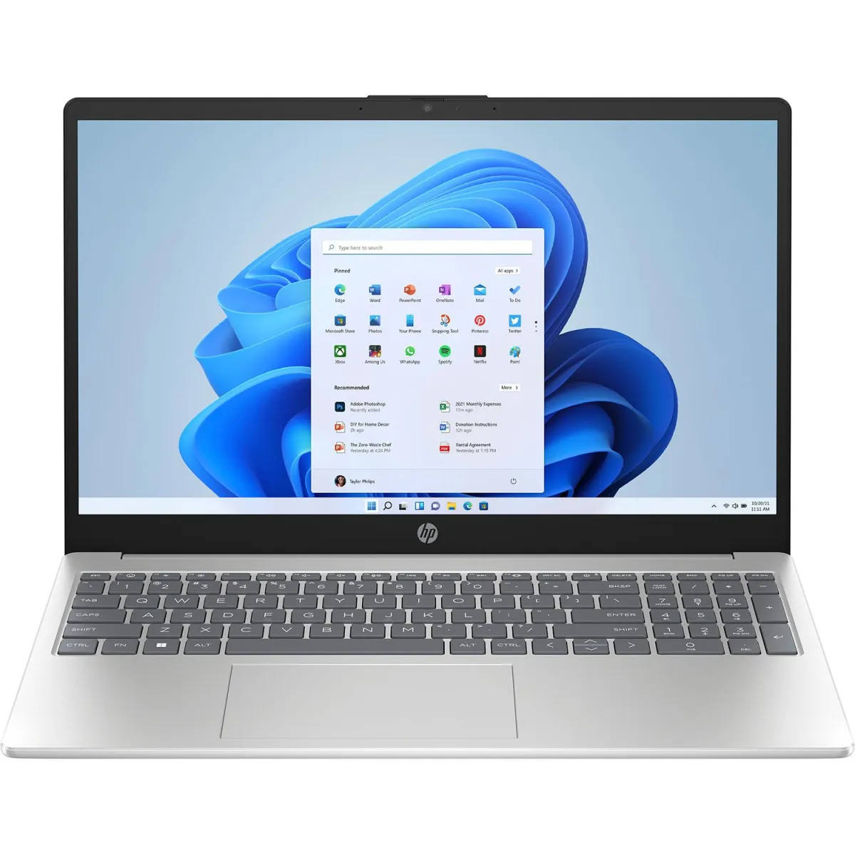 HP 15- fc0010nv Laptop 15.6" Full HD (Ryzen 5 7520U/8 GB/256 GB/Radeon Graphics/Windows 11 Home)