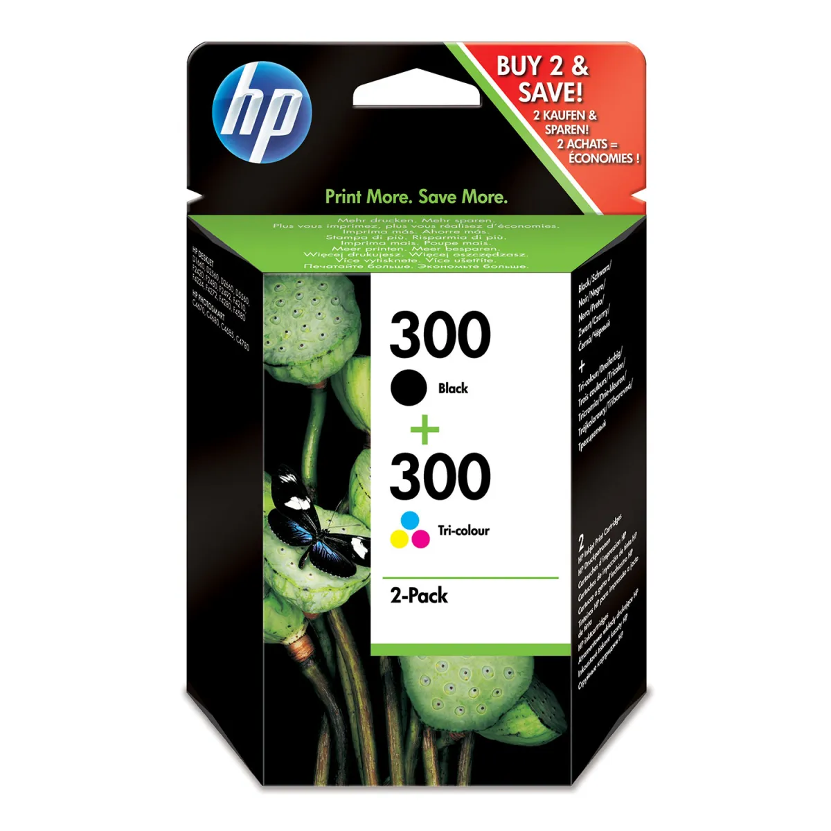 Μελάνι HP 300 (BK-CL) Multipack