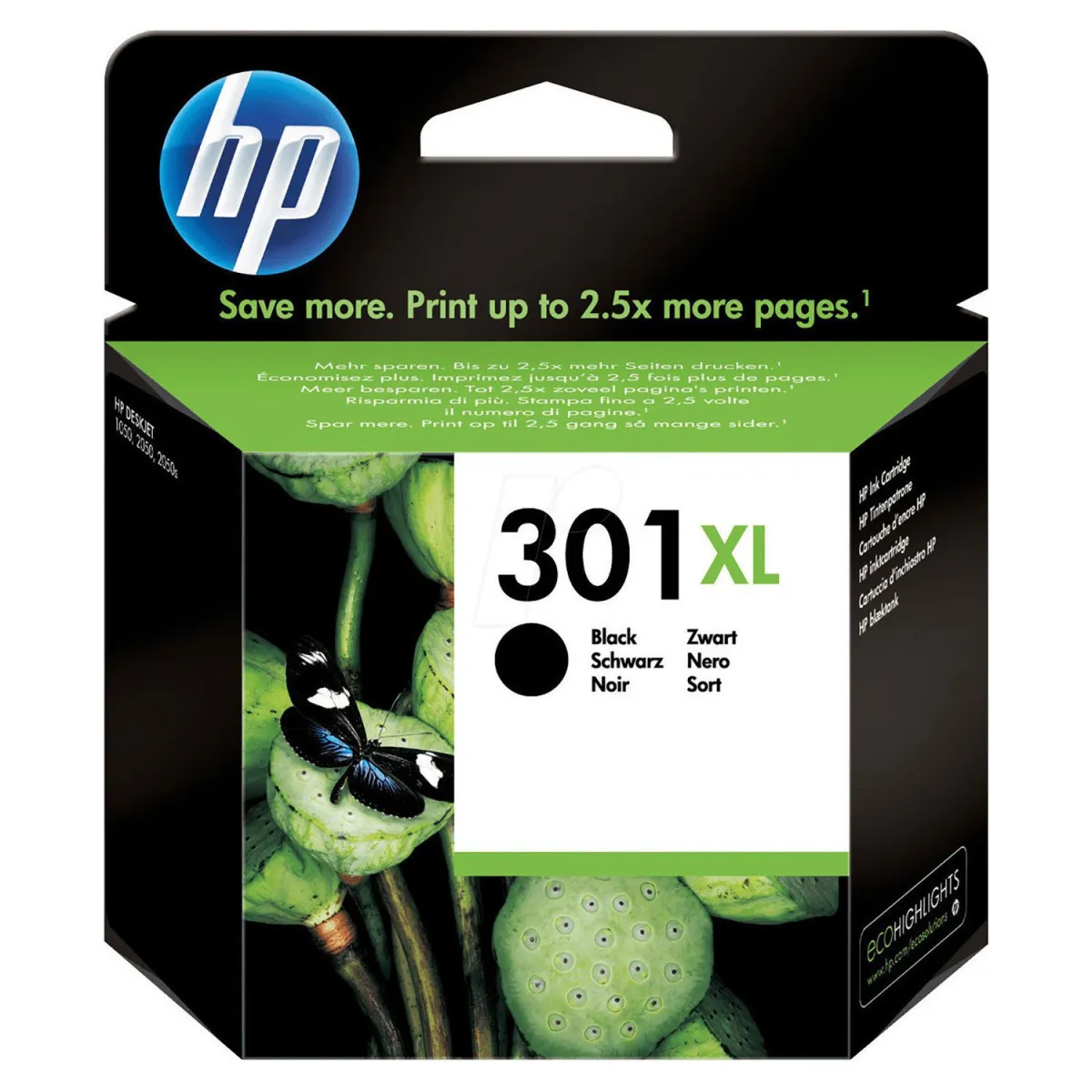 Μελάνι HP 301XL Black
