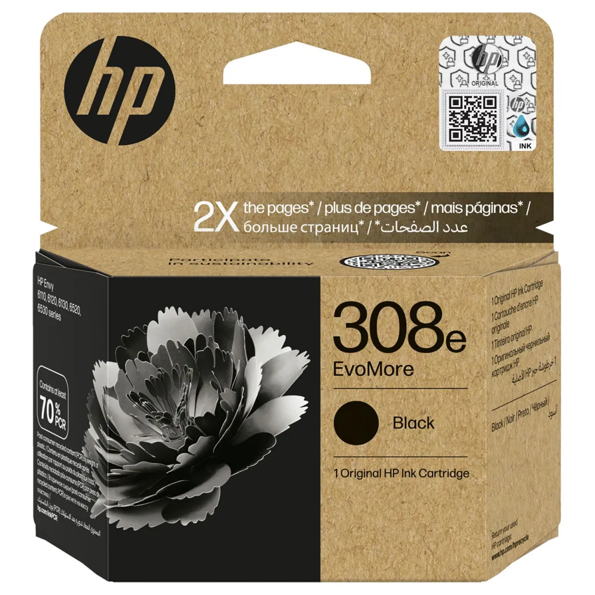 Μελάνι HP 308e EvoMore Black