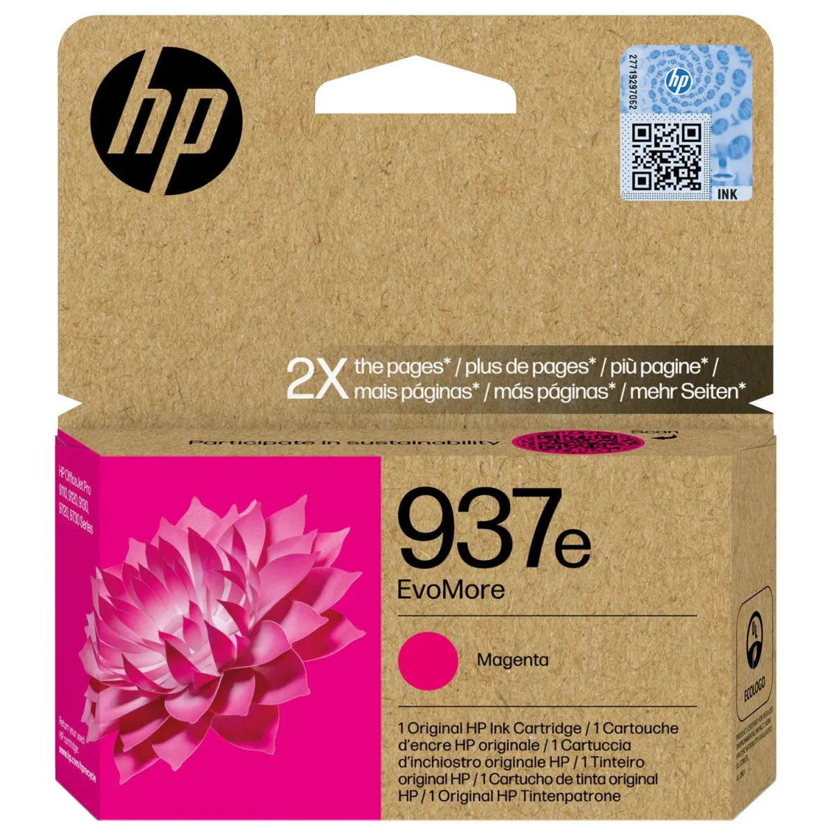 Μελάνι HP 937e EvoMore Magenta
