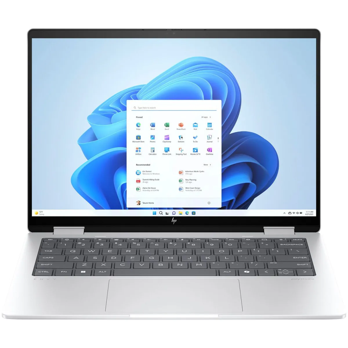 HP Envy x360 14-fa0002nv Laptop 14" IPS Αφής (Ryzen 7 8840HS/16 GB/512 GB/Radeon Graphics/Windows 11 Home)