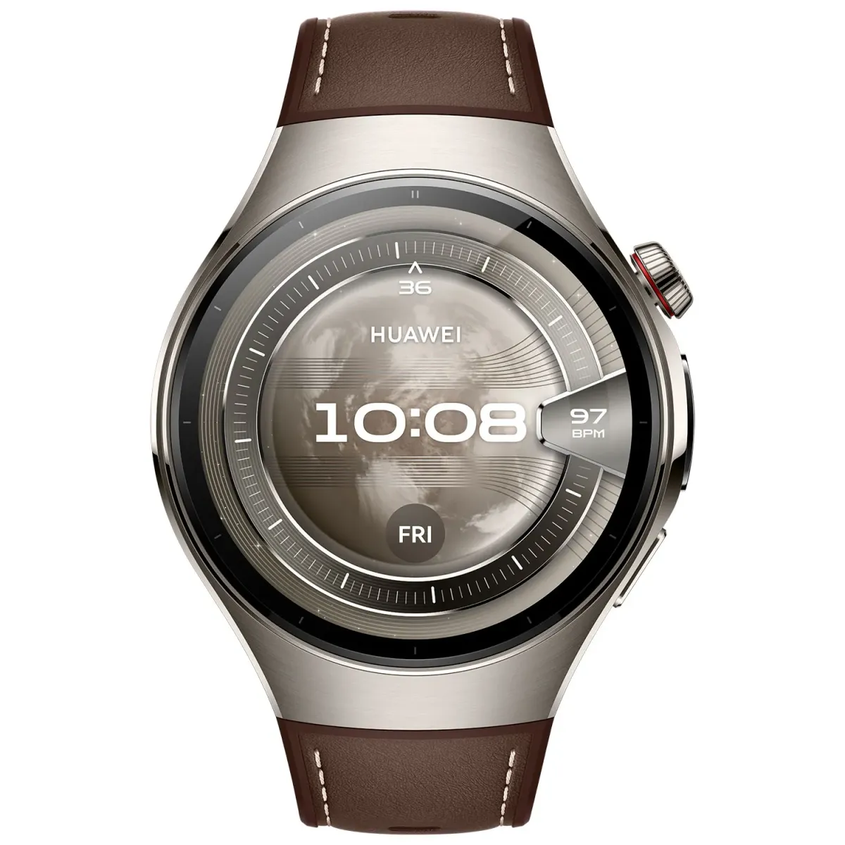 Huawei Watch 5 46mm Dark Brown Leather