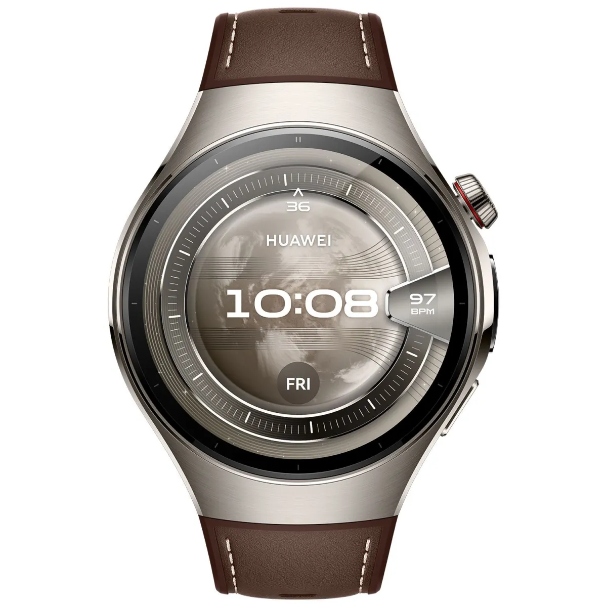 Huawei Watch 5 46mm Dark Brown Leather